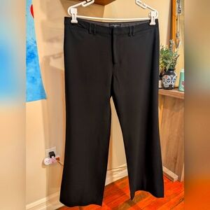 Vintage Wool Banana Republic Martin Stretch Black Trousers (12, 96% wool)